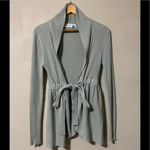 Sparrow Belted Open Front Ribbed Cardigan size L